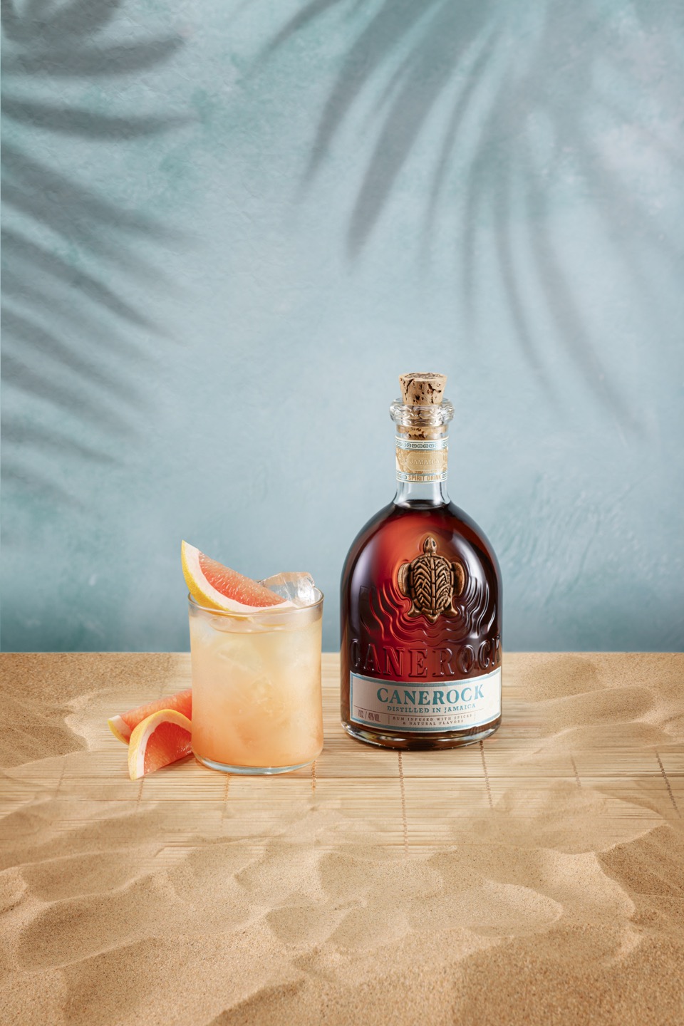 Cocktail made with Canerock rum Jamaica