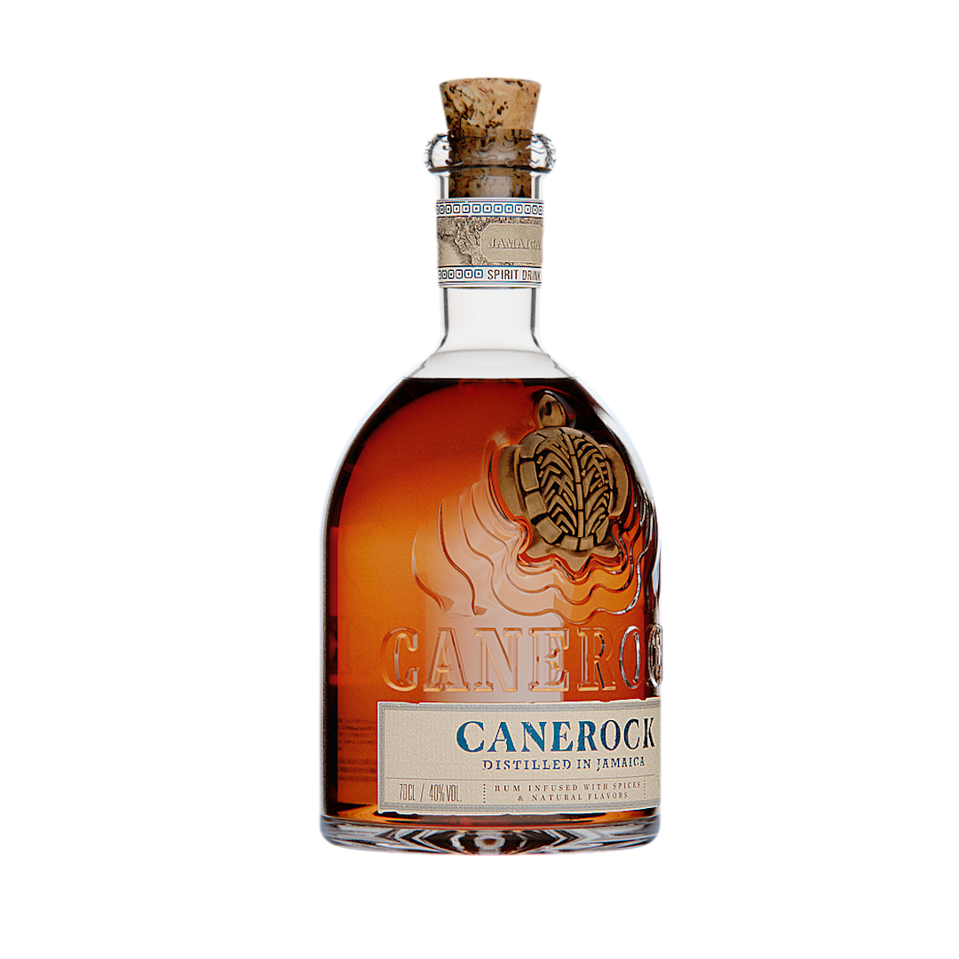 Canerock dark spiced rum from jamaica