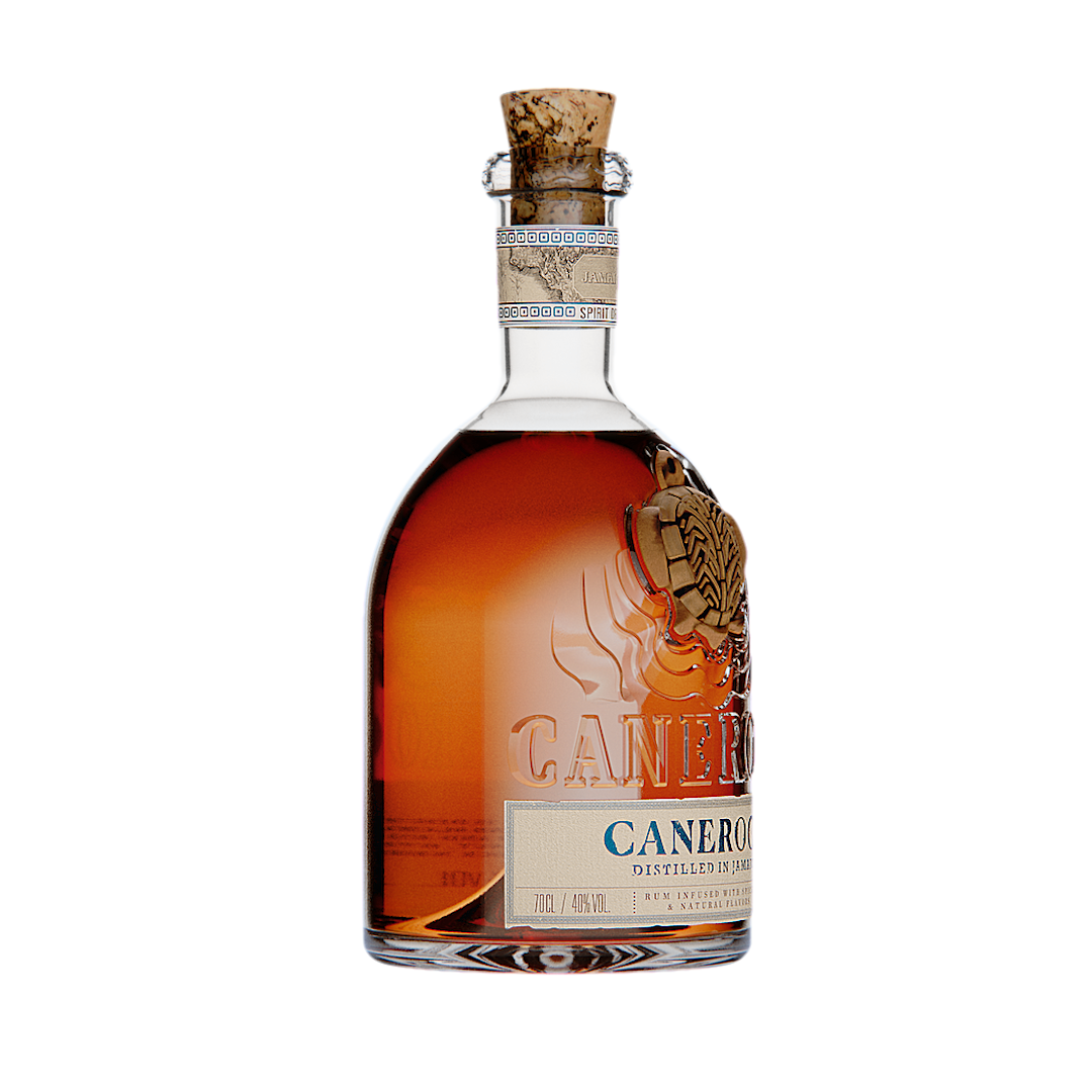 Canerock dark spiced rum from jamaica