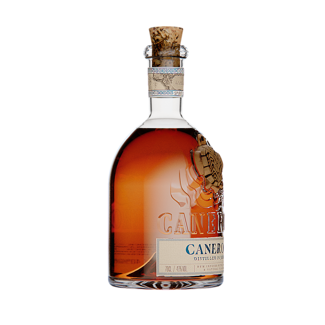 Canerock dark spiced rum from jamaica