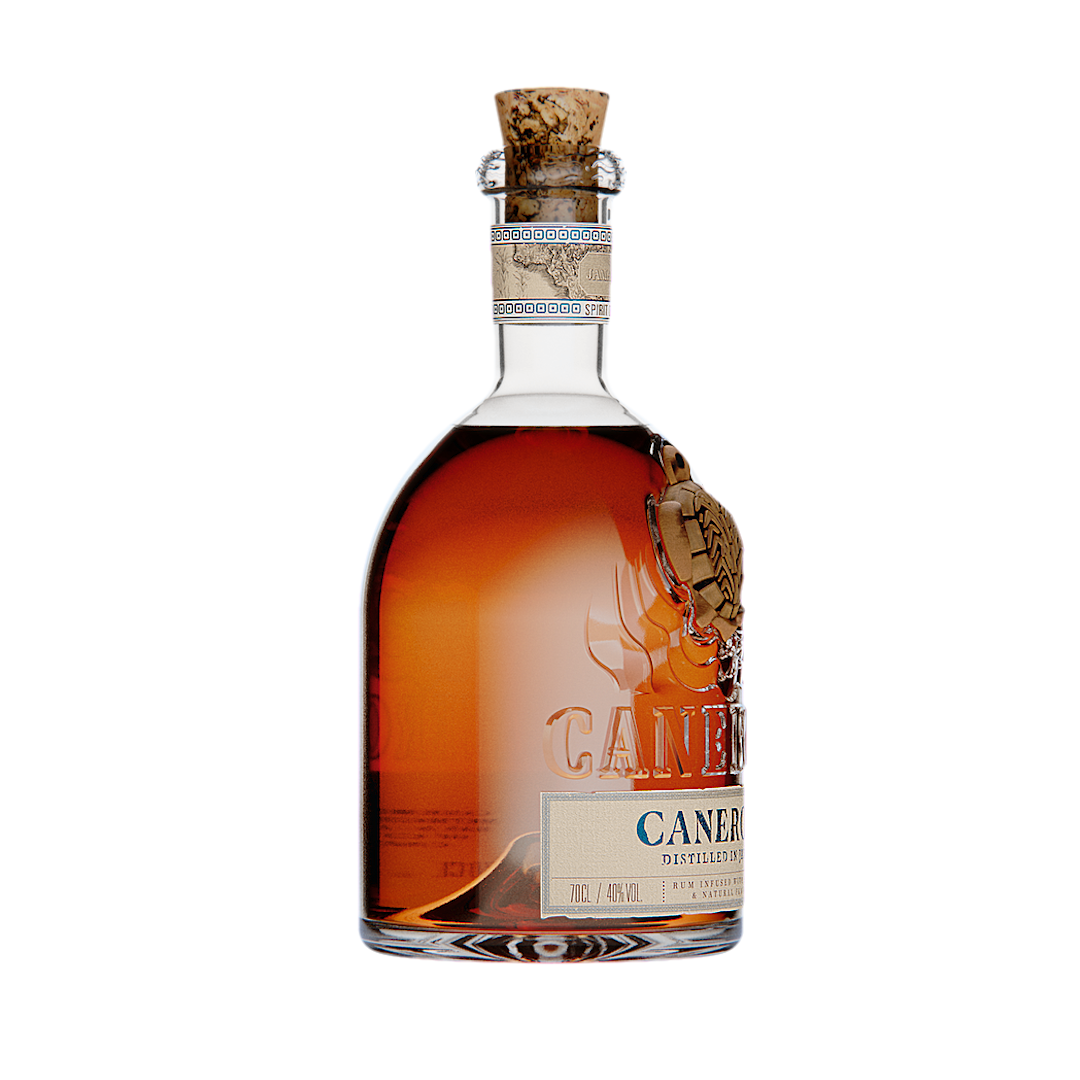 Canerock dark spiced rum from jamaica