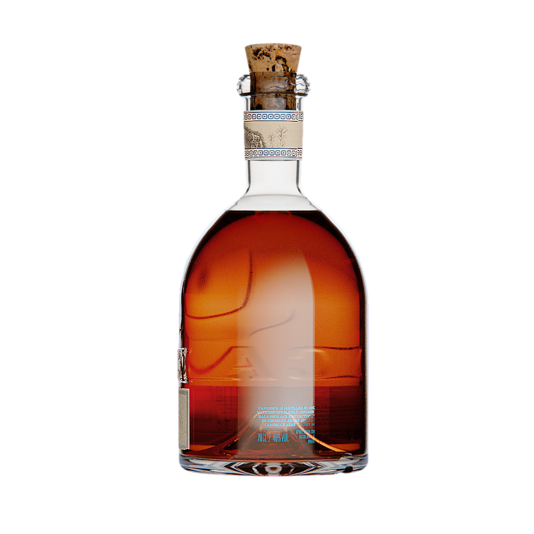 Canerock picture of the bottle, rum spiced