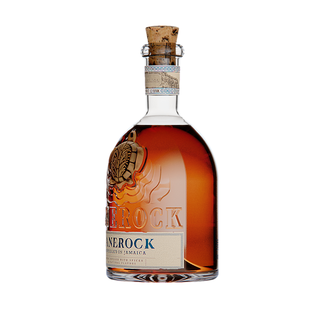 Bottle of Canerock, rum from jamaica