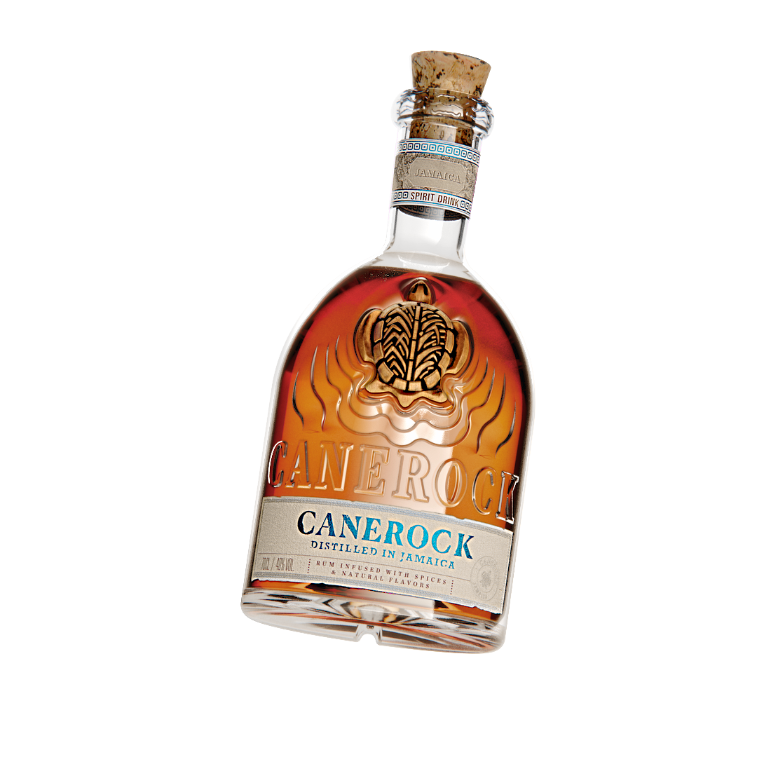 Canerock dark rum spiced from Jamaica